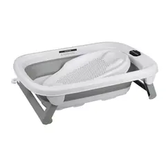 CARESTINO - Bañera Plegable Con Soporte Maui 40l Gris