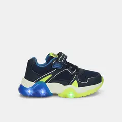 BUBBLE GUMMERS - Tenis Con Luces Para Niño Bubblegummers Petróleo Ulrich Alpha Light