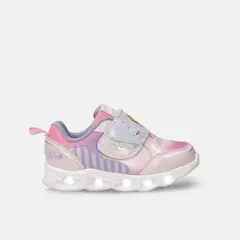 DISNEY - Tenis Con Luces Para Niña Bubblegummers Multicolor Mia L