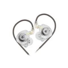 KZ - Audífonos con micrófono EDX PRO X color transparente