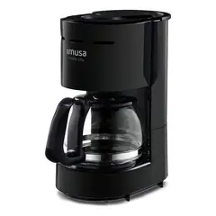 IMUSA - Cafetera de Filtro Café City 6 Tazas Negra 8000035657