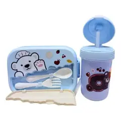 GENERICO - Lonchera Infantil Térmica Antiderrames + Termo Hermético + Cubiertos