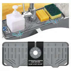 GENERICO - Tapete De Silicona Escurridor De Goteo Fregadero Loza Cocina