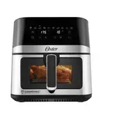 OSTER - Freidora Af75w 75l Digital Ventana Y Luz Interna Negro