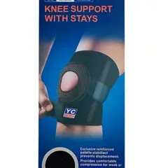 GENERICO - Rodillera Neopreno Ajustable Soporte Rótula Estabilizador