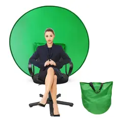 GENERICO - Fondo De Silla De Pantalla Verde Portátil Croma Video 110cm