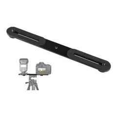 GENERICO - Soporte Deslizante Flash Para Doble Zapata Camara Luz Le