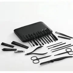 GENERAL - Kit manicure grande estuche de lujo corta uñas y accesorios