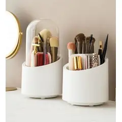 GENERAL - Organizador de maquillaje giratorio multifuncional con tapa