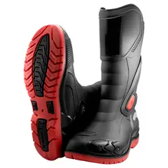 VITTORIA - Botas Caucho Impermeable Venus Racing Motociclista Reflectiv