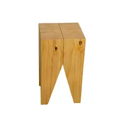 GENERICO - Tampa Banco o Mesa Auxiliar de Madera Maciza 	33 × 33 × 45 cm