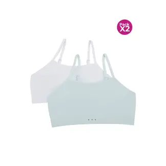 LILI PINK - Paquete x2 top para niña con tecnología sin costuras