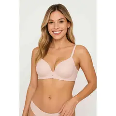 LILI PINK - Brasier copa 'c' estilo 3/4 en microfibra