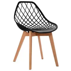 MOBLIHOUSE - Silla De Comedor Firenze Negra