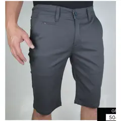 ABC - Bermuda Para Caballero Dril Licrado Con Bolsillos colores