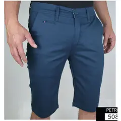 ABC - Bermuda Para Caballero Dril Licrado Con Bolsillos colores