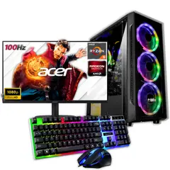 AMD - TORRE GAMER RYZEN 5 8600G/ 16GB RAM 512GB SSD/ B650M/ MONITOR 22" FHD