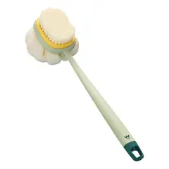GENERICO - Cepillo Corporal Ducha Baño 2en1 Frotar Espalda Mango Largo