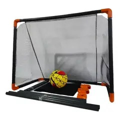 GENERICO - Kit X2 Cancha Futbol Armable Arco Balón Grande Niños Juguete