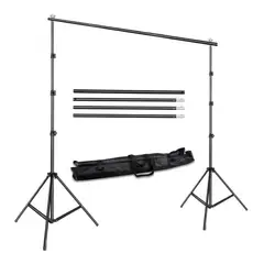 GENERICO - Soporte Fondo Fotográfico Telón Video 26m X 3m Con Estuche