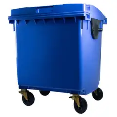 GENERICO - Contenedor de basura CDR con Ruedas 1100 Litros Azul