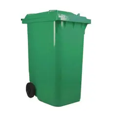 GENERICO - Contenedor de basura CDR con Ruedas 360 Litros Verde