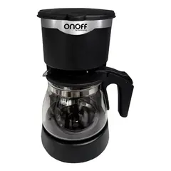 SONOFF - Cafetera Negra 650ml Onoff 6 Tazas Negro