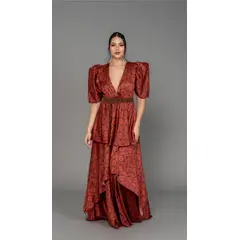 MARAMAR - VESTIDO LARGO FLECOS