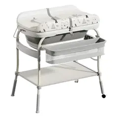 FRAGOLA KIDS - Bañera Bebe Con Cambiador Soporte Niño Niña Termometro
