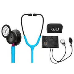 LITTMANN - Fonendoscopio Classic 3 Turquesa Smoke 5872 + Tensiometro Gmd + Regalo