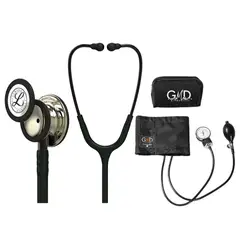 LITTMANN - Fonendoscopio Classic 3 Black Champaña 5861 + Tensiometro Gmd + Regalo