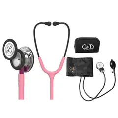LITTMANN - Fonendoscopio Classic 3 Pearl Pink Mirror 5962 + Tensiometro Gmd + Regalo