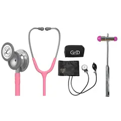 LITTMANN - Fonendoscopio Classic 3 Pearl Pink 5633 + Tensiometro + Martillo