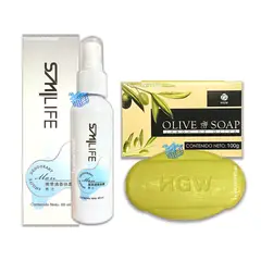 HEALTHY AMERICA - Desodorante Natural Para Hombre Hgw Smilife + Jabon Oliva