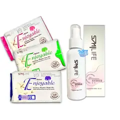 HEALTHY AMERICA - Desodorante Mujer Natural Hgw Smilife + 3 Toalla Higiénicas