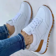 NACIONAL - Tenis Blanco Dama Zapatillas Zapatos Mujer Lindos Moda Casual