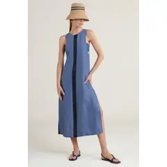 TOUCHE BALNEAIRE - Cover Up Largo de Playa Dama Marca Ref 0A33A53