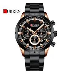 CURREN - Reloj 8355 Cronógrafo Para Hombre - Negro