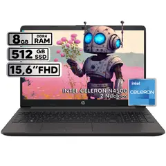HP - PORTATIL 250 G9 INTEL CELERON N4500 8GB RAM 512GB SSD PANTALLA 15.6" LED HD