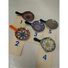 USA - Sarten Pequeño En Porcelana Mexicano De Mandala Colores