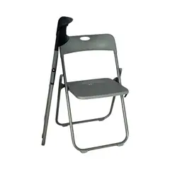 DISTRIONLINE - Sillas Color Negro Silla Plegable Plástico Reforzada