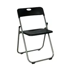 DISTRIONLINE - Sillas Color Negro Silla Plegable Plástico Reforzada
