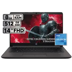 HP - PORTATIL 240 G9 INTEL CELERON N4500 8GB RAM 512GB SSD PANTALLA 14" LED HD