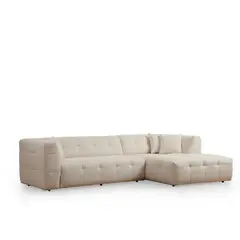 GENERICO - Sofá Moderno Atenea Mueble Esquinero en L Color Beige