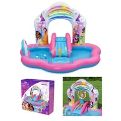 BESTWAY - Centro Juegos Princesas Alberca Inflable Resbaladilla Niñas
