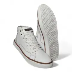CALZADO CON ALTURA MONSERRATE - Tenis en CUERO para hombre marca Monserrate Ref Huracan color Blanco