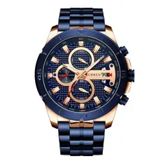CURREN - Reloj 8337 Cronógrafo Para Hombre - Azul