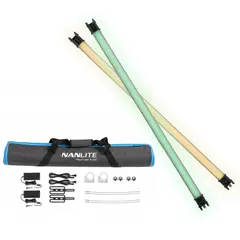 GENERICO - Kit Nanlite 2x Barras de luz PavoTube II 15C RGB