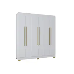 ZER - Armario Closet 6 Puertas Barcelona 120x202x47 CM Blanco