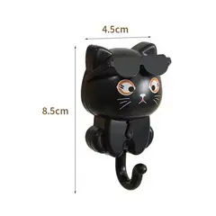 GENERICO - Gancho De Gato Sqhome Autoadhesivo Multifuncional- Negro